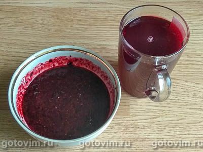 Ягодный щербет со свежей жимолостью
