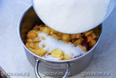 Варенье из клубники с манго на желатине