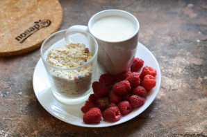 Суп-пюре со злаками и малиной