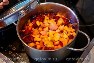 Варенье из клубники с манго на желатине