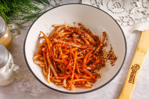 Рваный кальмар по-шанхайски Рваный кальмар по-шанхайски