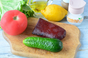 Салат с бастурмой