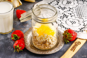 Ленивая овсянка с творогом