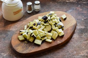 Овощное рагу с рисом и баклажанами