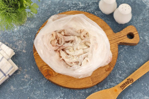 Кальмары с лимоном