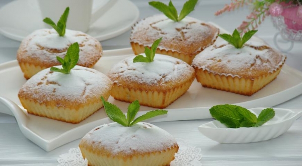 Творожные кексы с манкой, пошаговый рецепт с фото