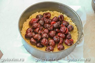 Итальянский пирог сбричолата с черешней 