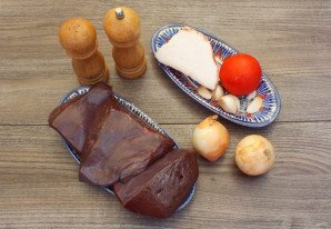 Шашлык из печени с салом Шашлык из печени с салом