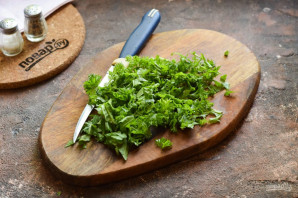 Салат с кинзой и грибами Салат с кинзой и грибами