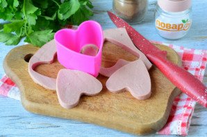 Бутерброды в виде сердца