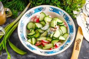 Салат с тыквенным маслом