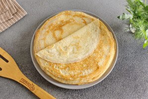 Несладкий блинный торт