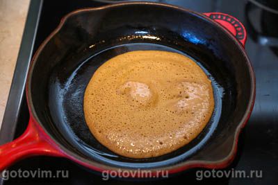 Блины кофейно-банановые