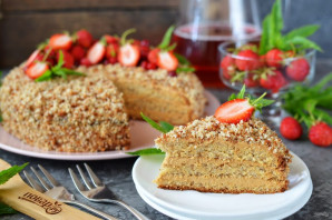 Торт с вареной сгущенкой