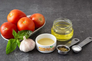 Вяленые помидоры с базиликом