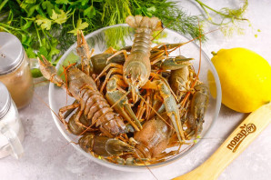 Раки с лимоном