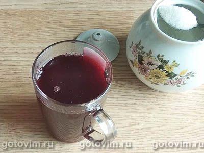 Ягодный щербет со свежей жимолостью