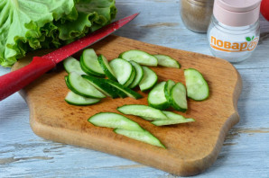 Салат с бастурмой