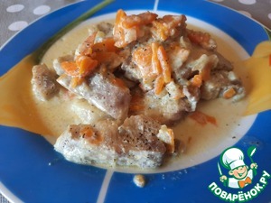 Пангасиус в сливочном соусе