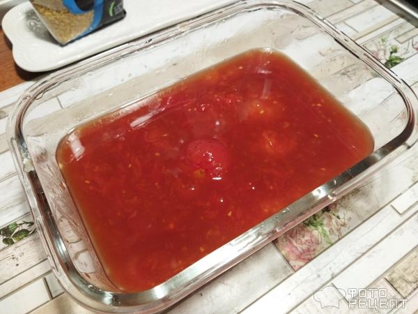 Рецепт: Булгур с куриным филе - с овощами и помидорами в собственном соку Рецепт: Булгур с куриным филе - с овощами и помидорами в собственном соку