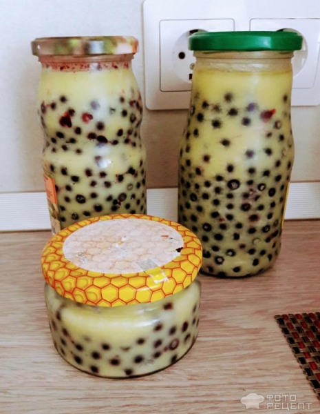 Рецепт: Черника в топленом масле на зиму - Вкусно и полезно!