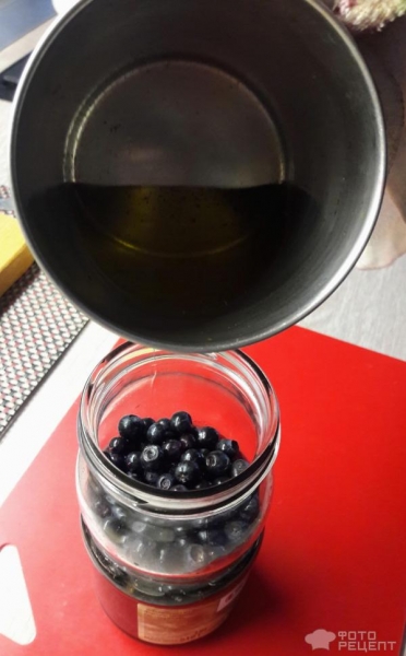 Рецепт: Черника в топленом масле на зиму - Вкусно и полезно!