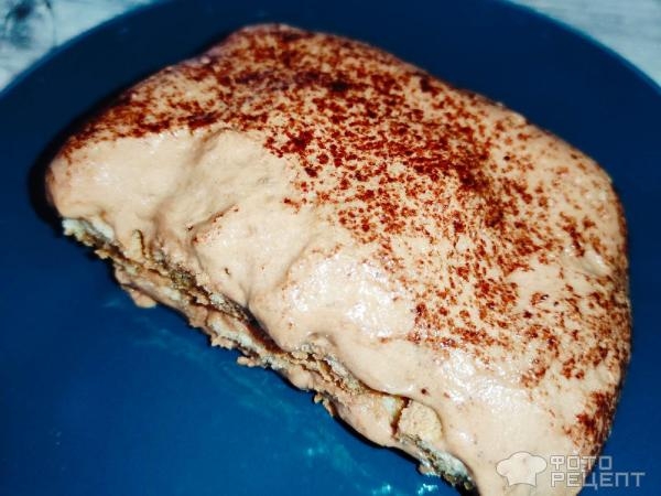 Рецепт: Десерт "Тирамису" - С шоколадным маскарпоне, без алкоголя!