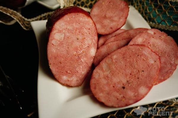 Рецепт: Колбаса ветчинная рубленная - колбаса в домашних условиях