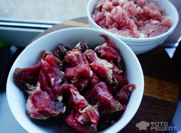 Рецепт: Колбаса ветчинная рубленная - колбаса в домашних условиях