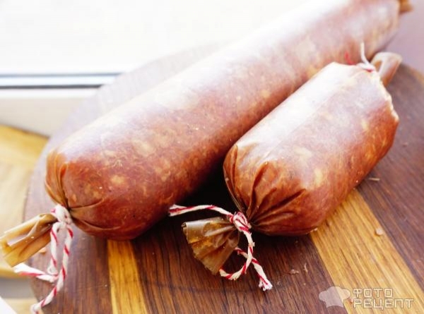 Рецепт: Колбаса ветчинная рубленная - колбаса в домашних условиях