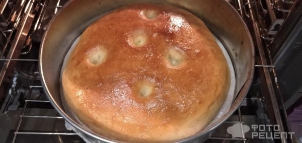 Рецепт: Круглый пшеничный хлеб - в духовке