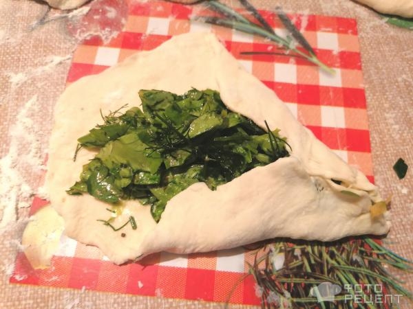 Рецепт: Лепешки с зеленью - женгялов хац - армянская лепёшка, вкусно и очень просто