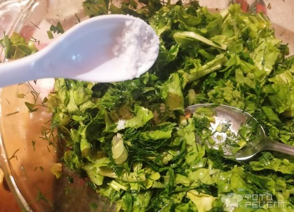 Рецепт: Лепешки с зеленью - женгялов хац - армянская лепёшка, вкусно и очень просто