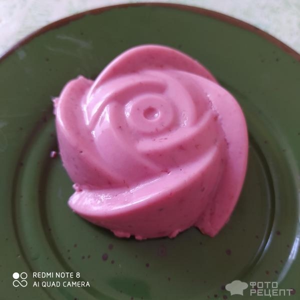 Рецепт: Малиновое суфле - Летний десерт, с творогом