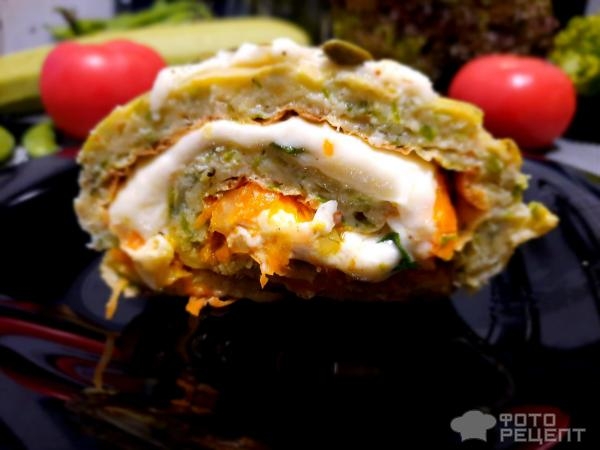 Рецепт: Рулет из кабачков - С начинкой на Ваш вкус!