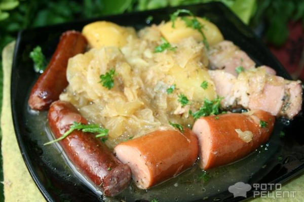 Рецепт: Шукрут - Блюдо эльзасской кухни