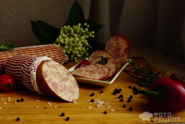 Рецепт: Ветчина из птицы - из индейки и курицы