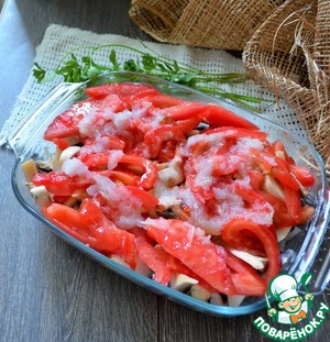 Скумбрия по-болгарски в винном соусе