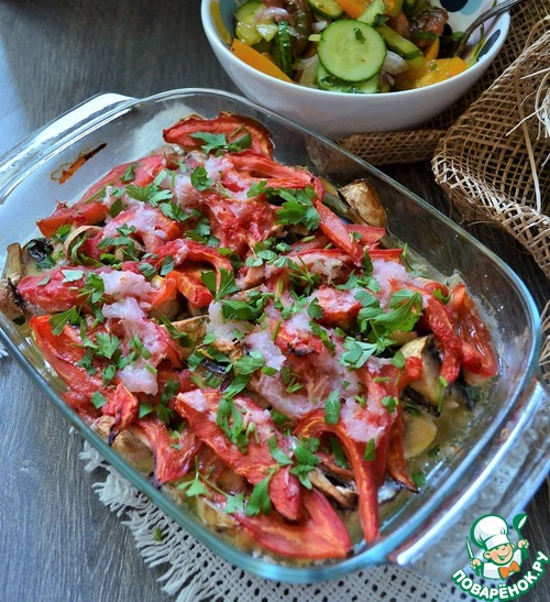 Скумбрия по-болгарски в винном соусе