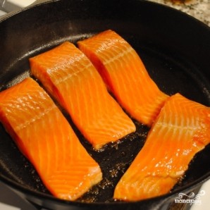 Семга в вине