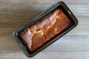 Творожный кекс с малиной