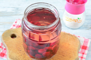 Компот из вишни без сахара на зиму