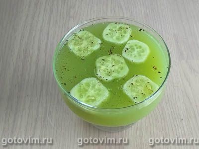 Желе из огурца к молодому картофелю
