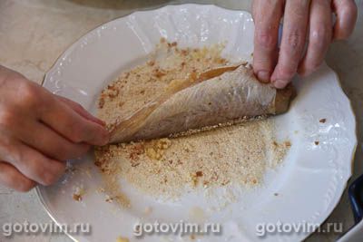 Минтай в сухарях Минтай в сухарях