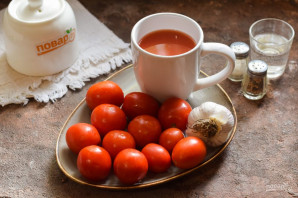Помидоры черри в томатном соке на зиму Помидоры черри в томатном соке на зиму