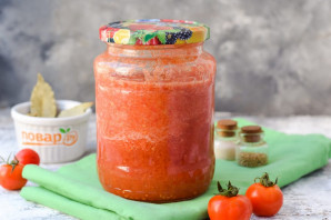 Помидоры в блендере на зиму Помидоры в блендере на зиму