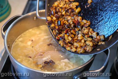 Южный борщ с баклажанами Южный борщ с баклажанами