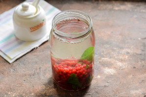 Компот из красной смородины с мятой на зиму