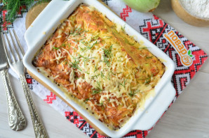 Овощной пирог из кабачков