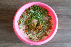 Шашлык из курицы с кинзой